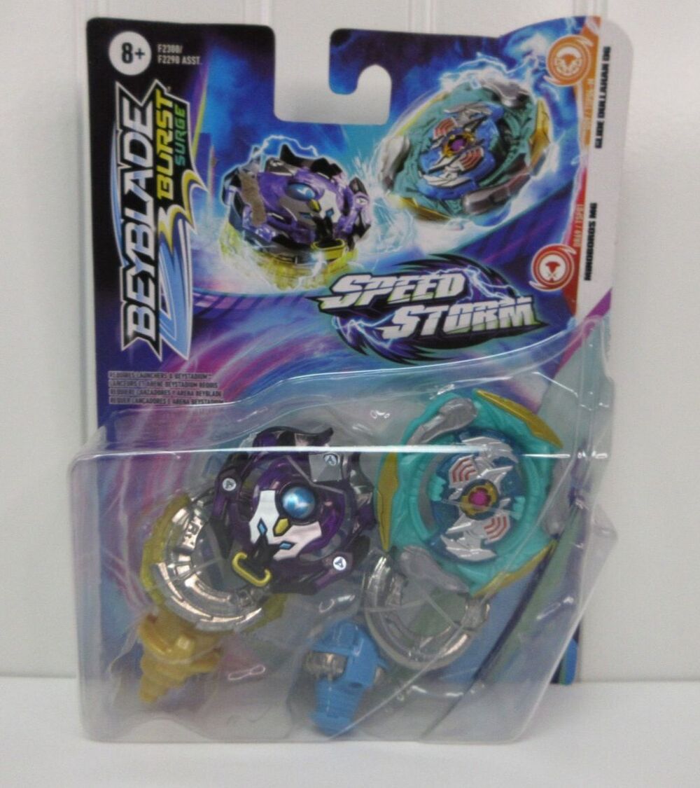 Beyblade Burst Surge Speed Storm Glide Dullahan D6 & Minoboros M6 2Pack Ages 8+